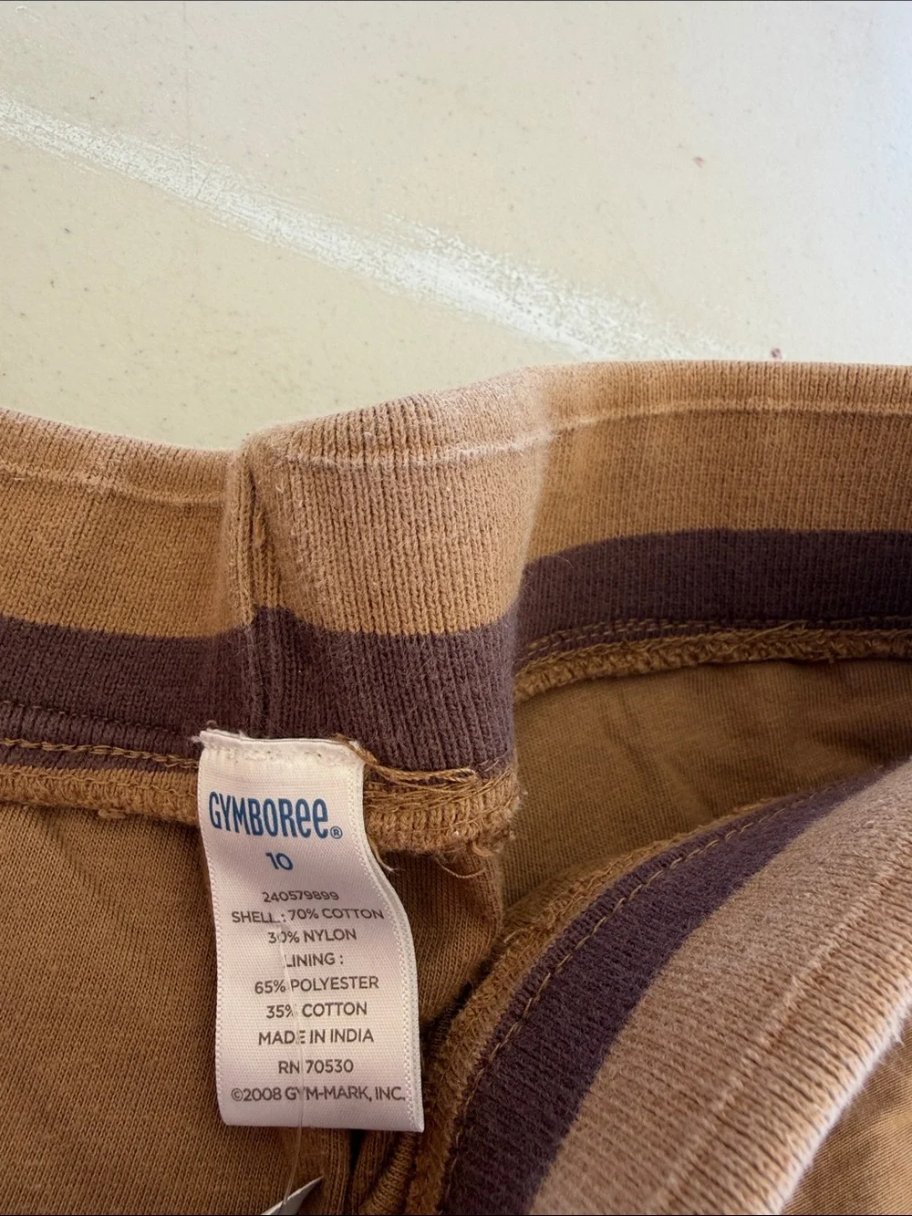 Gymboree Brown Cargo Pants with Elastic Waistband